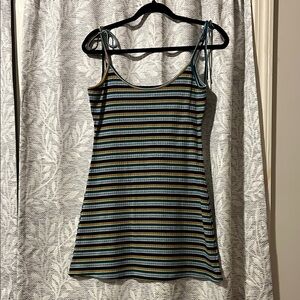 Striped Multicolor Women's Dress